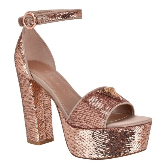 Guess Women's Seton Two-Piece Platform Dress Sandals - Picture 1 of 3